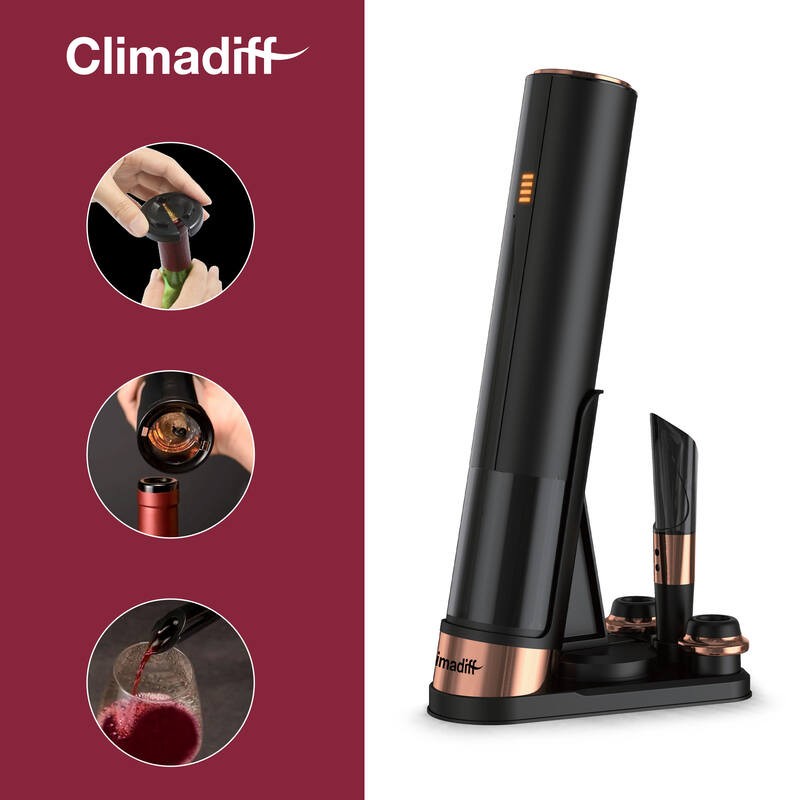 Cavatappi elettronico ricaricabile 4 in 1 TBEVOLUTION - Climadiff