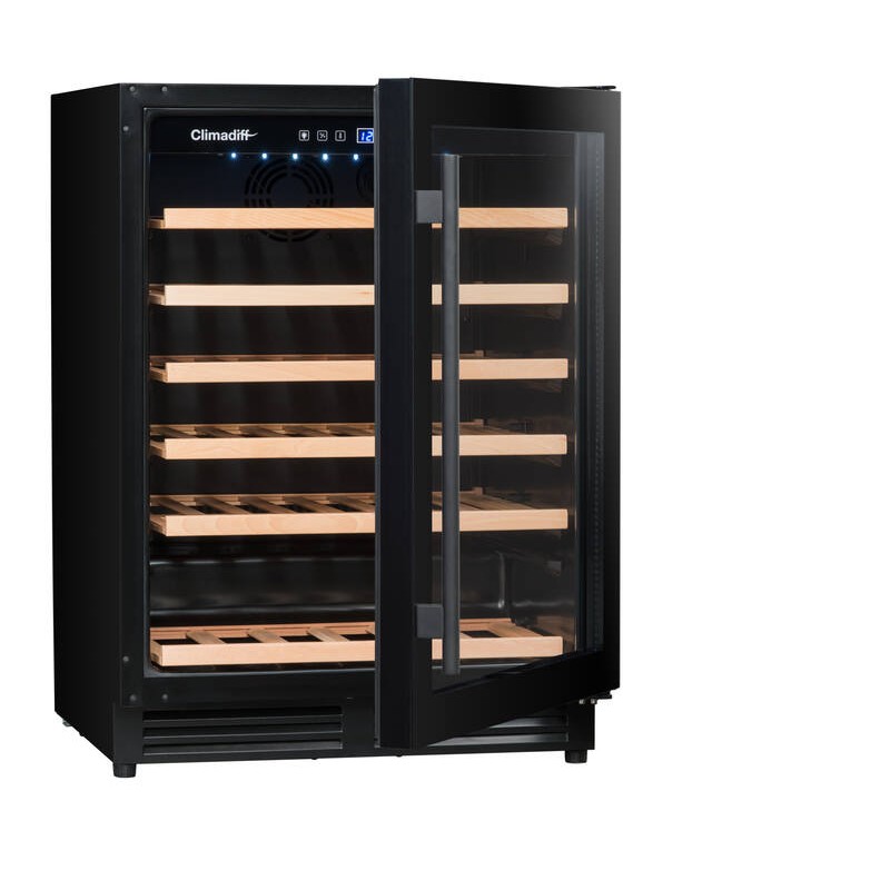 Integrerbart serveringsvinskap CBU51S2B - 51 flasker - Climadiff
